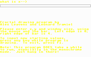 Fractal atari screenshot